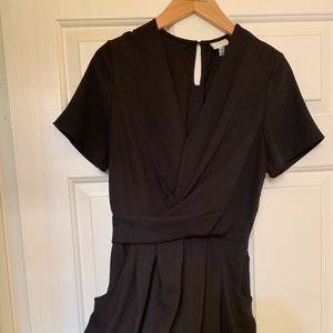 Black Capri Romper w/ pockets
